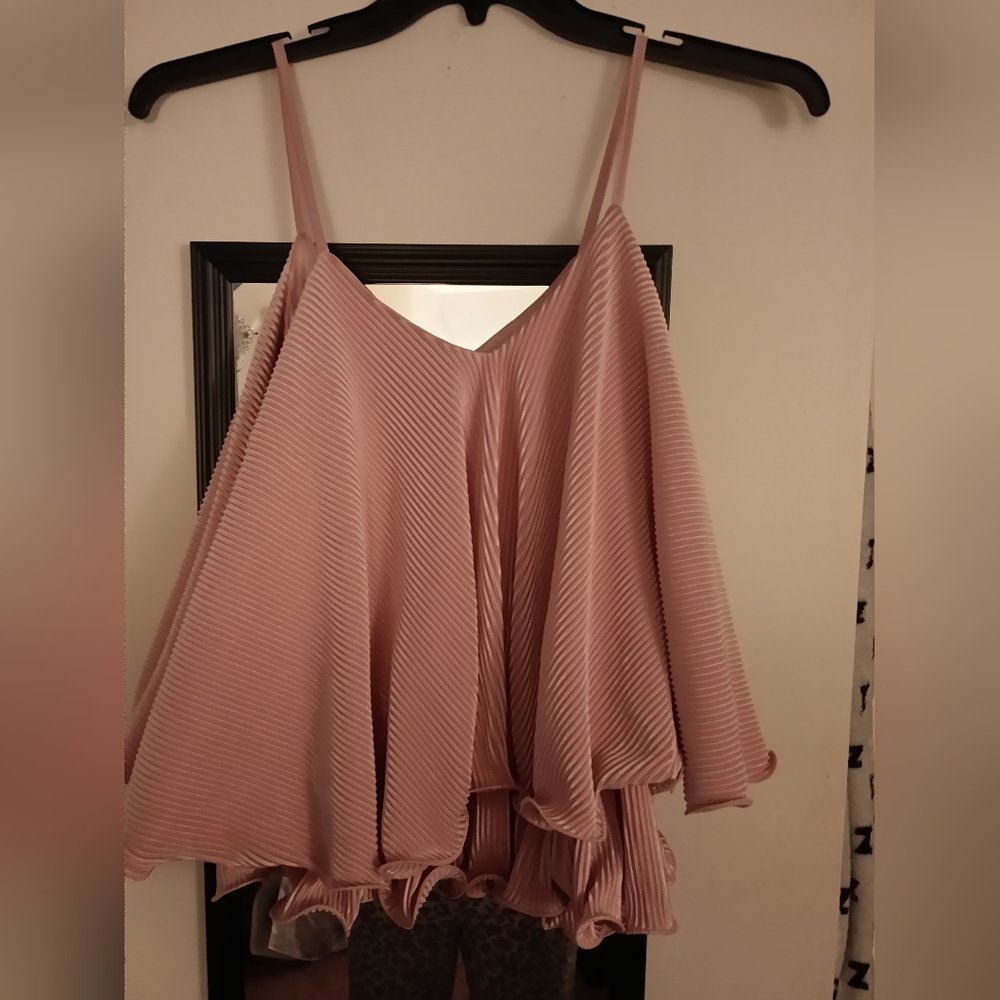 Plush pink top